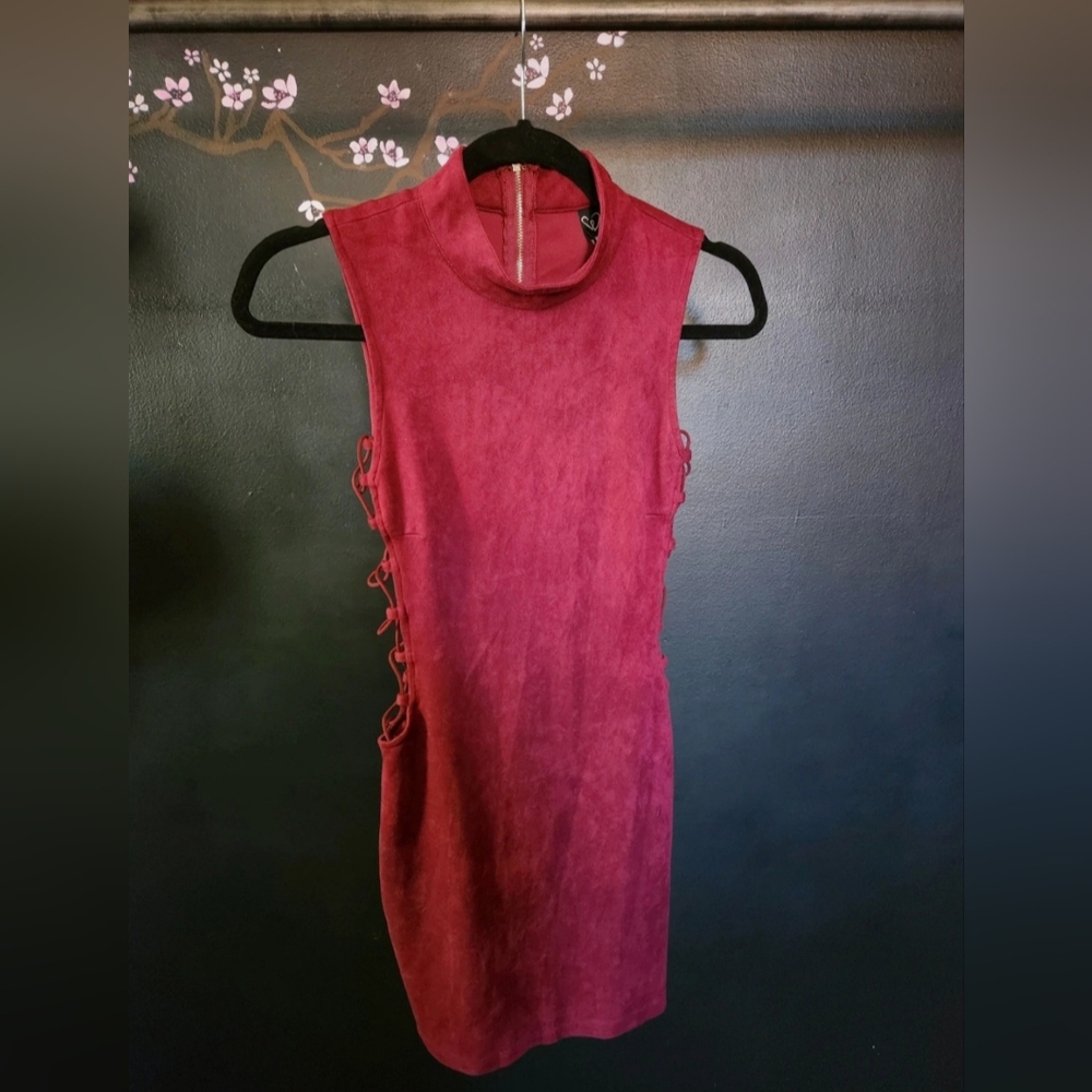 Windsor Burgundy Velvet Dress - Small